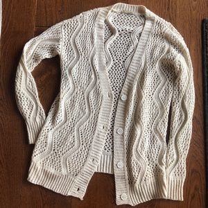 Knit sweater cardigan